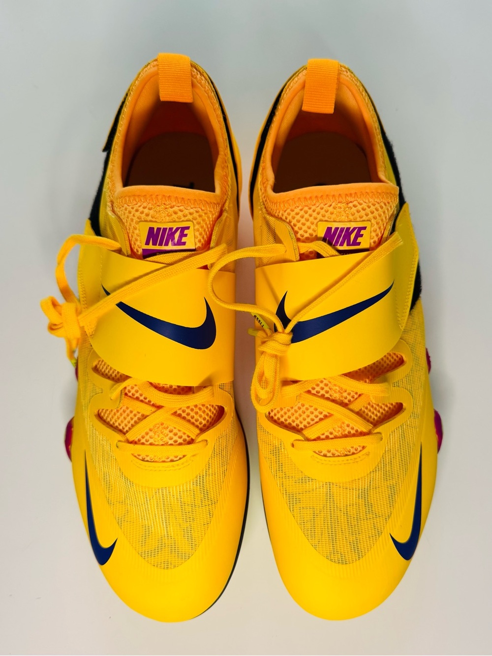 Men’s Nike Zoom Pole Vault Elite Yellow Black Spikes/Wrench/Bag FZ9649-800